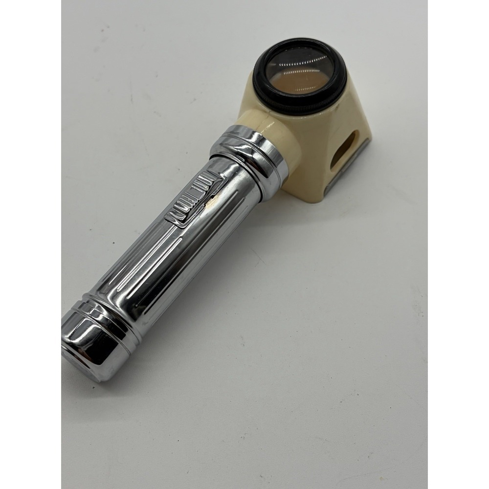 Vintage Chrome Lighthouse M-170 7x  Flashlight, Made in Japan Untested